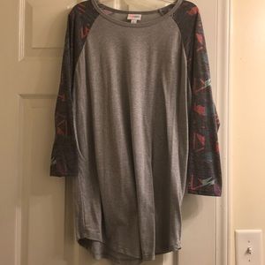 Lularoe Randy Baseball Tee - size large